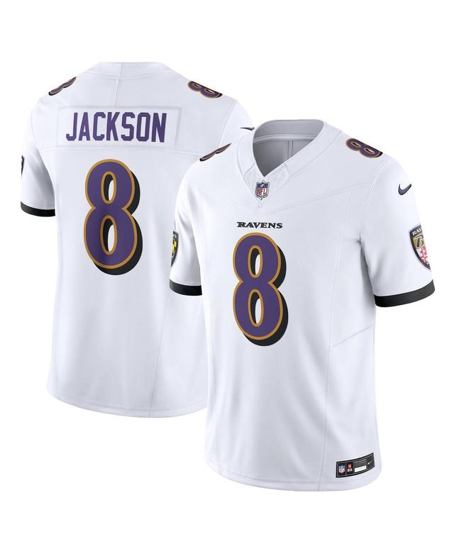 Nike Mens Lamar Jackson Baltimore Ravens Vapor F.u.s.e. Limited Jersey - White Product Image