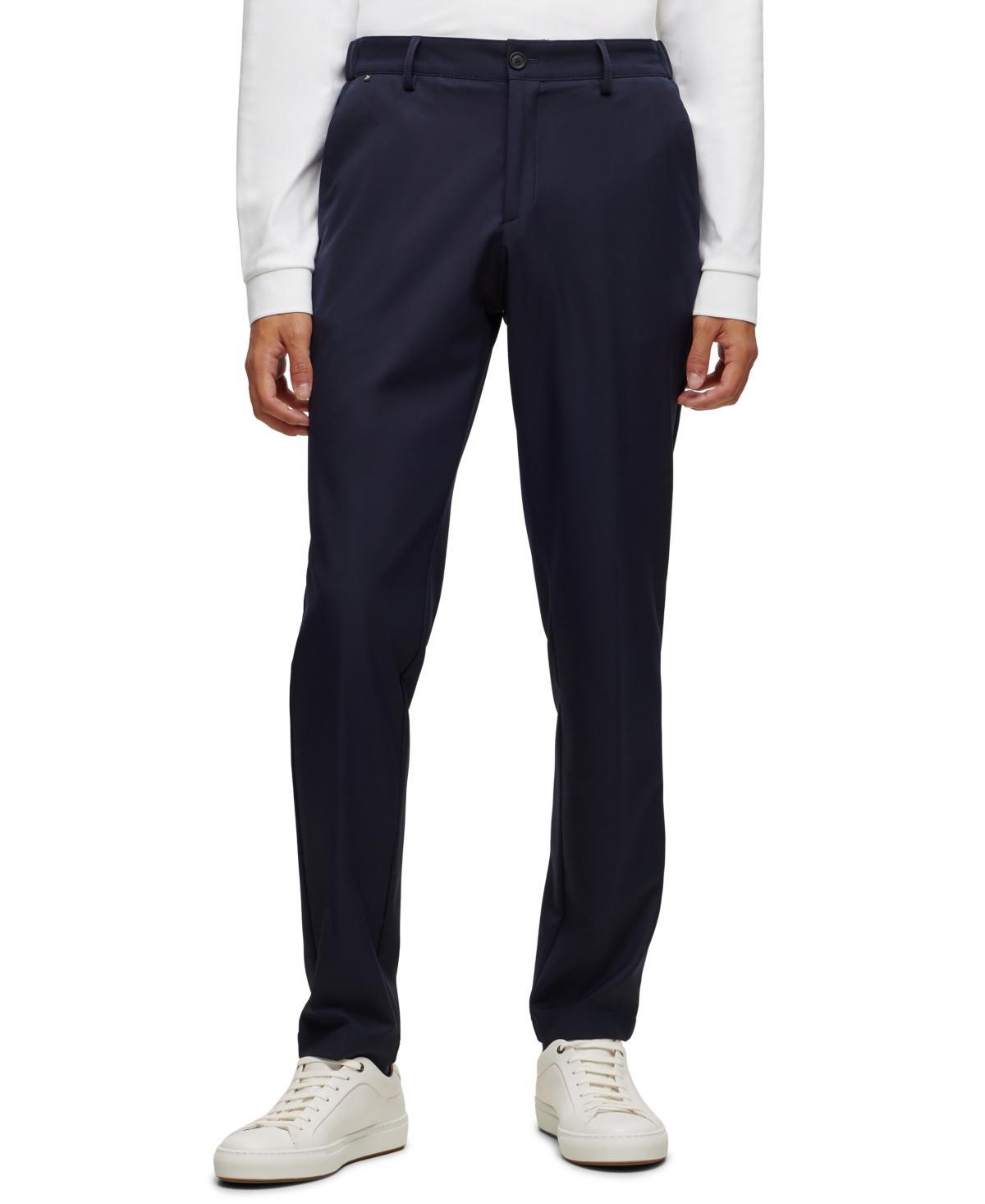 Mens Slim-Fit Trousers In Performance-Stretch Fabric Product Image