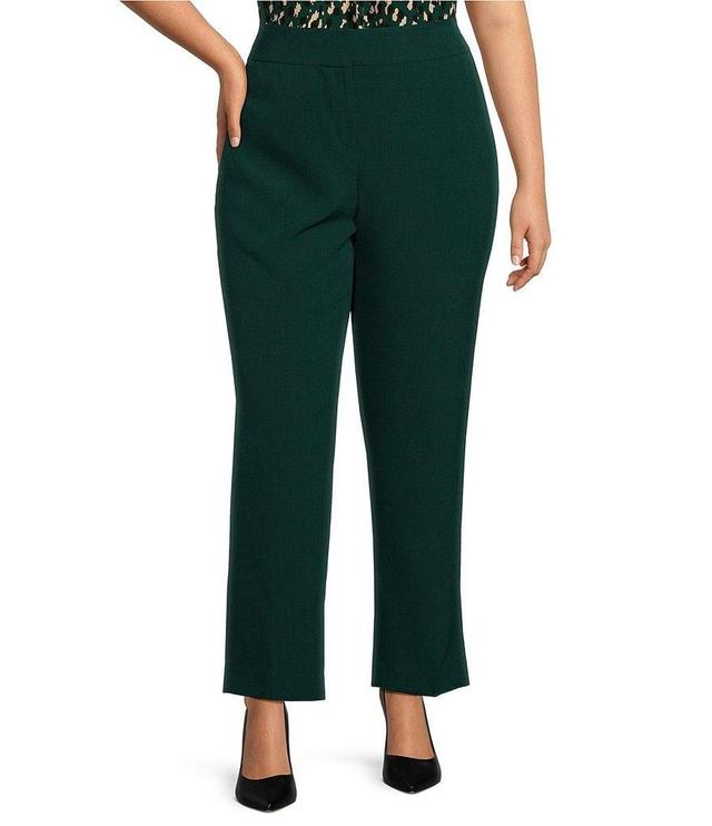 Kasper Plus Size Stretch Crepe Slim Pant Product Image