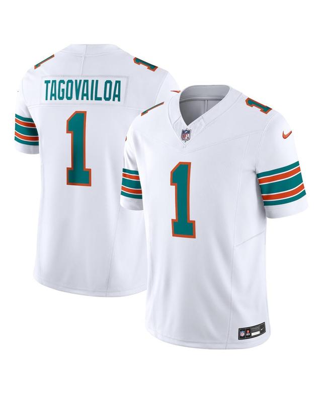 Nike Mens Tua Tagovailoa Miami Dolphins Alternate Vapor F.u.s.e. Limited Jersey - White Product Image