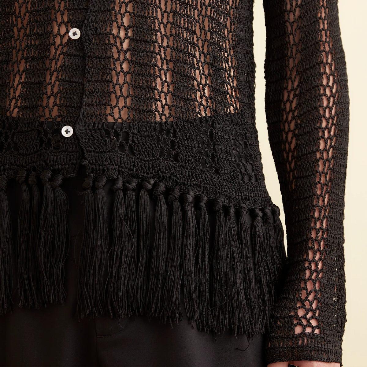 CROCHET FRINGE SHIRT Male Product Image