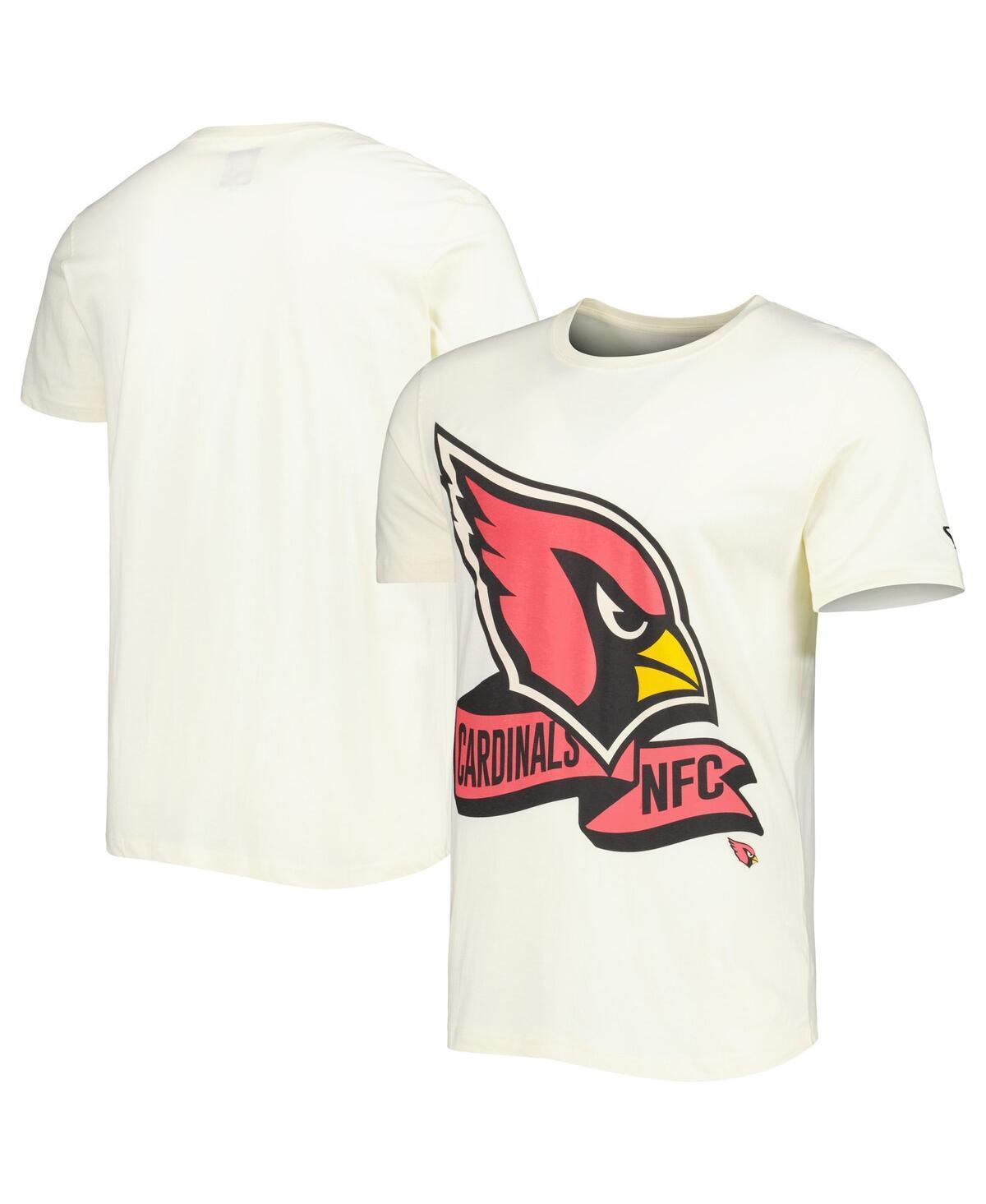 Mens New Era Cream Arizona Cardinals Sideline Chrome T-Shirt Product Image