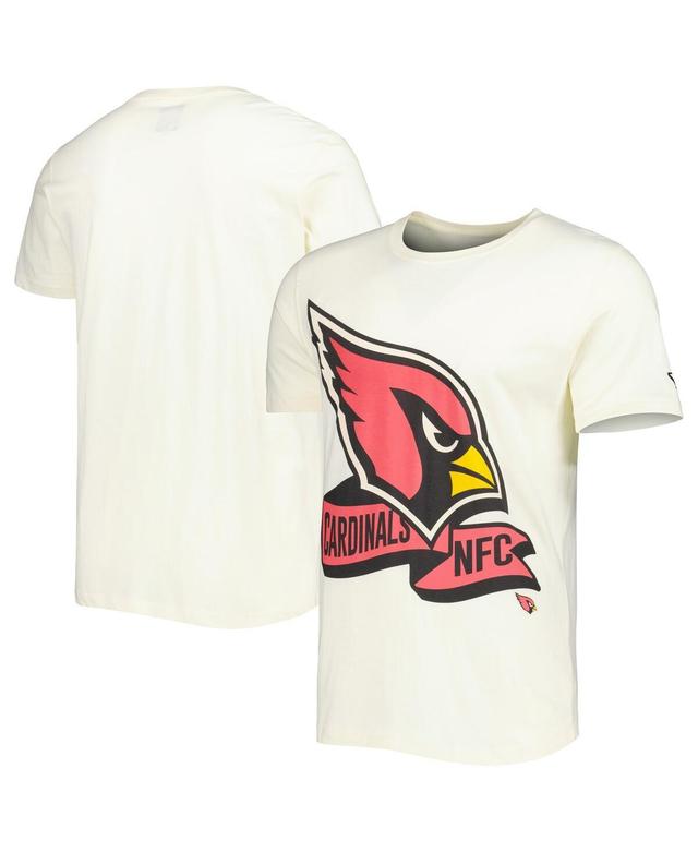 Mens New Era Cream Arizona Cardinals Sideline Chrome T-Shirt Product Image