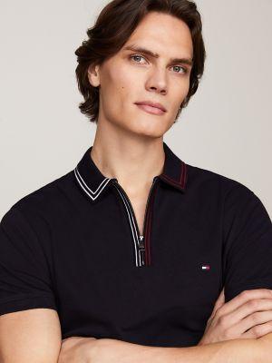 Regular Fit Tipped Zip Polo Product Image