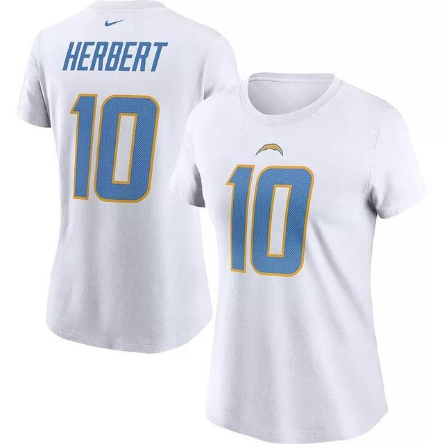 Womens Nike Justin Herbert Los Angeles Chargers Player Name & Number T-Shirt Product Image