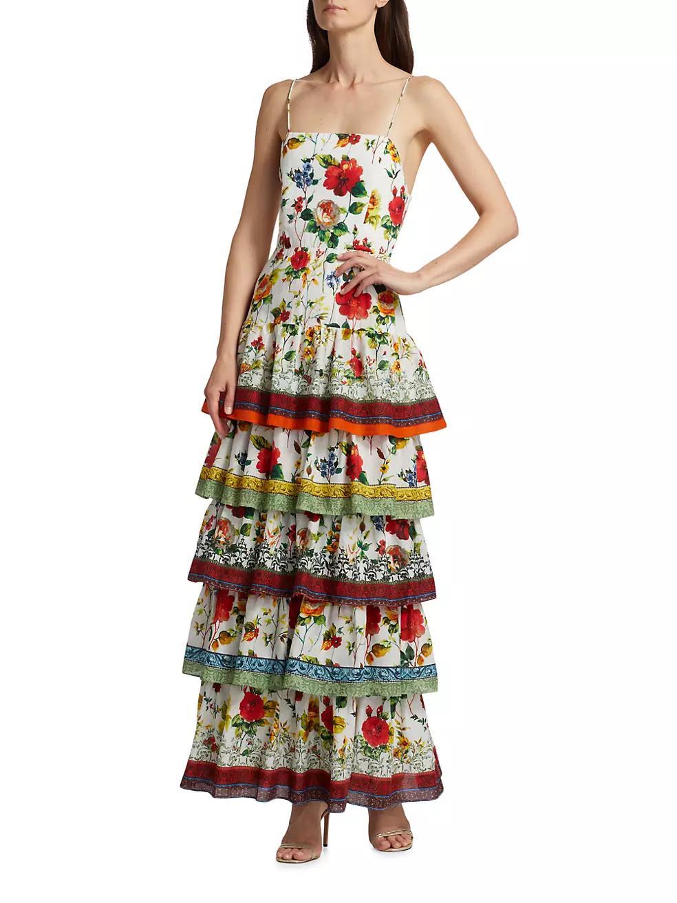 Valencia Tiered Floral Maxi Dress Product Image