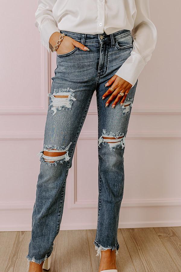 Judy Blue The Alexa Midrise Distressed Jean Product Image