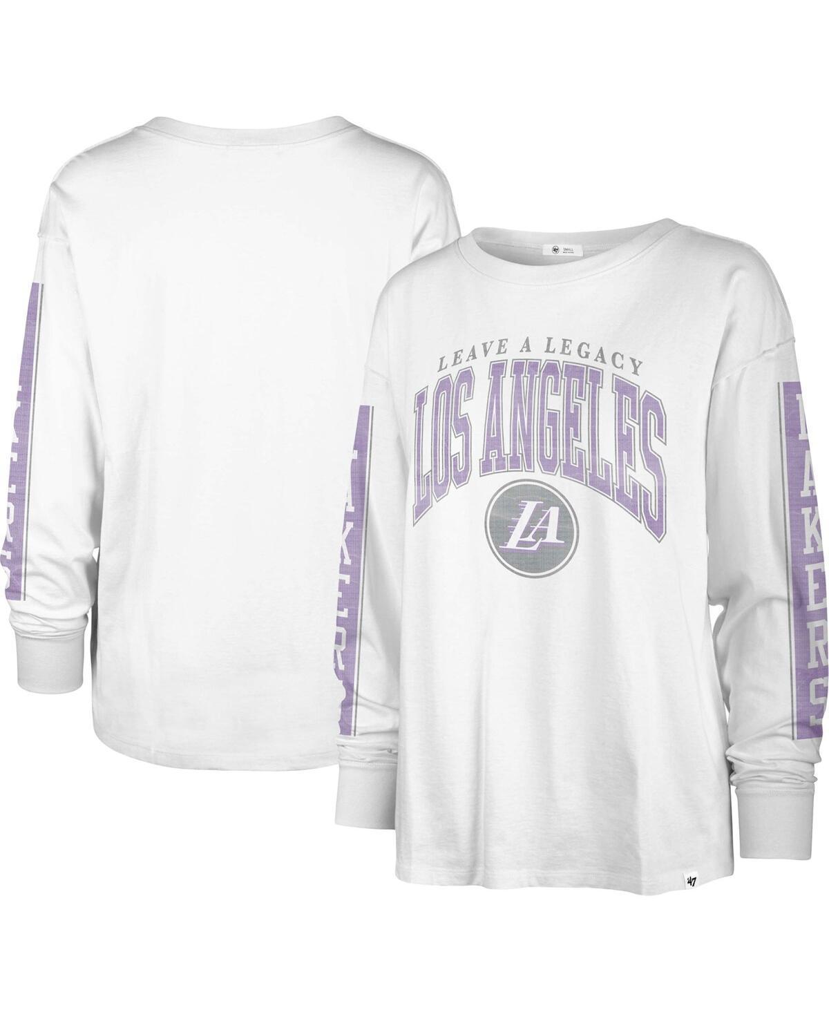 Womens 47 White Los Angeles Lakers City Edition SOA Long Sleeve T-Shirt Product Image