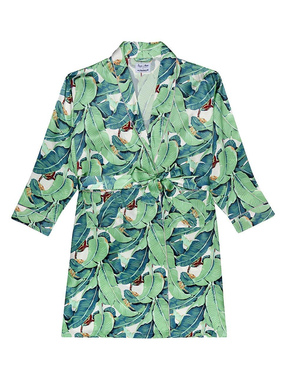 Womens Banana Leaf Robe Product Image