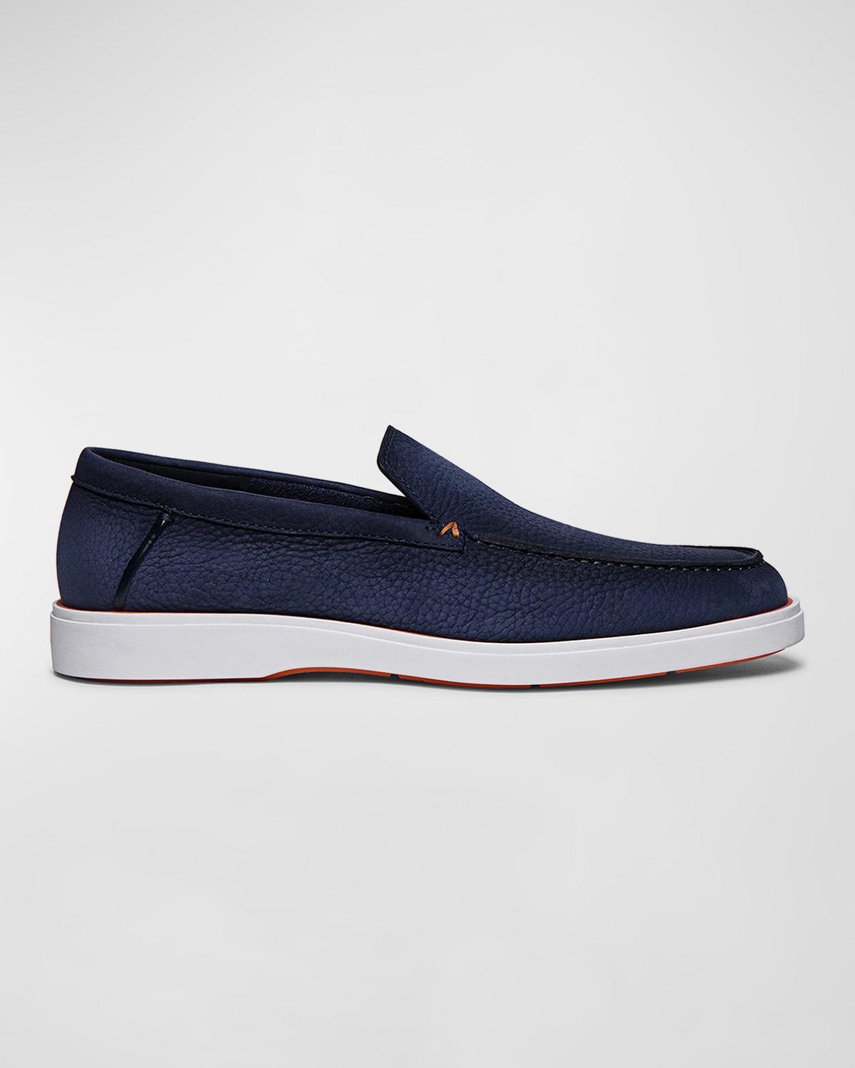 Mens Slip-On Suede Loafers Product Image