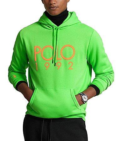 Polo Ralph Lauren Polo 1992 Fleece Hoodie (Blaze Field Lime) Men's Sweatshirt Product Image
