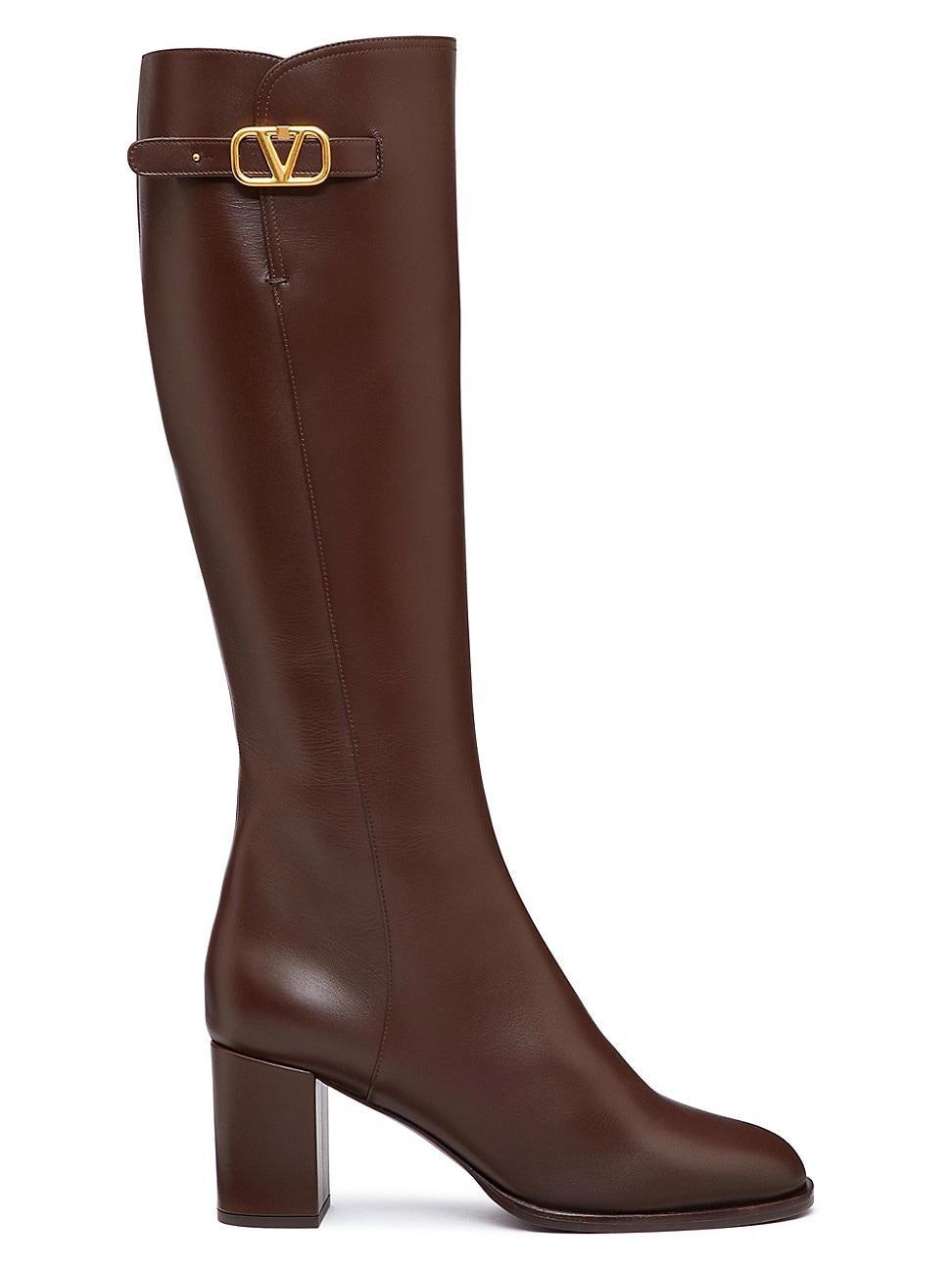 Womens Vlogo Signature Calfskin Boots Product Image