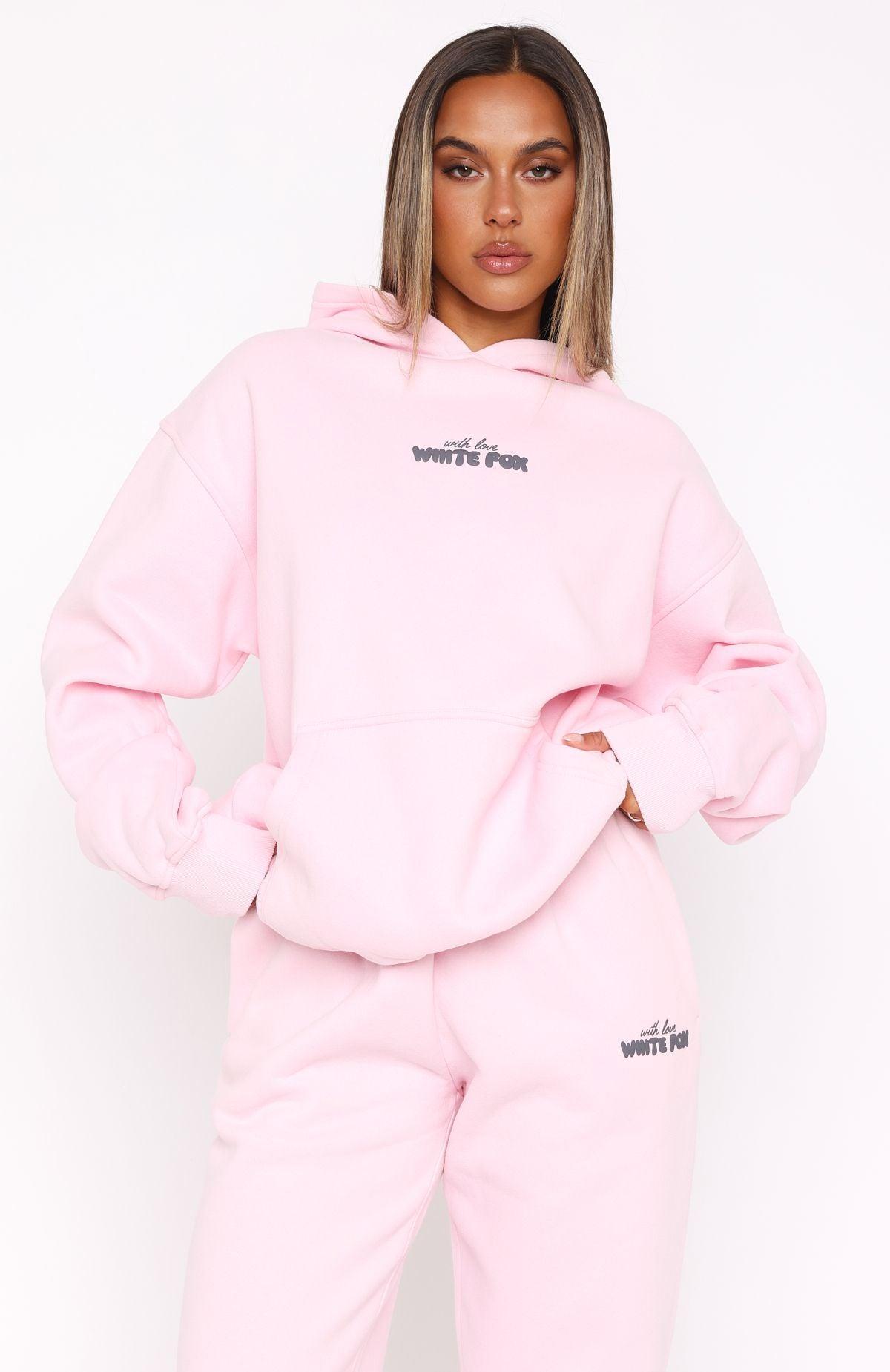 With Love In The Moment Oversized Hoodie Pink Product Image