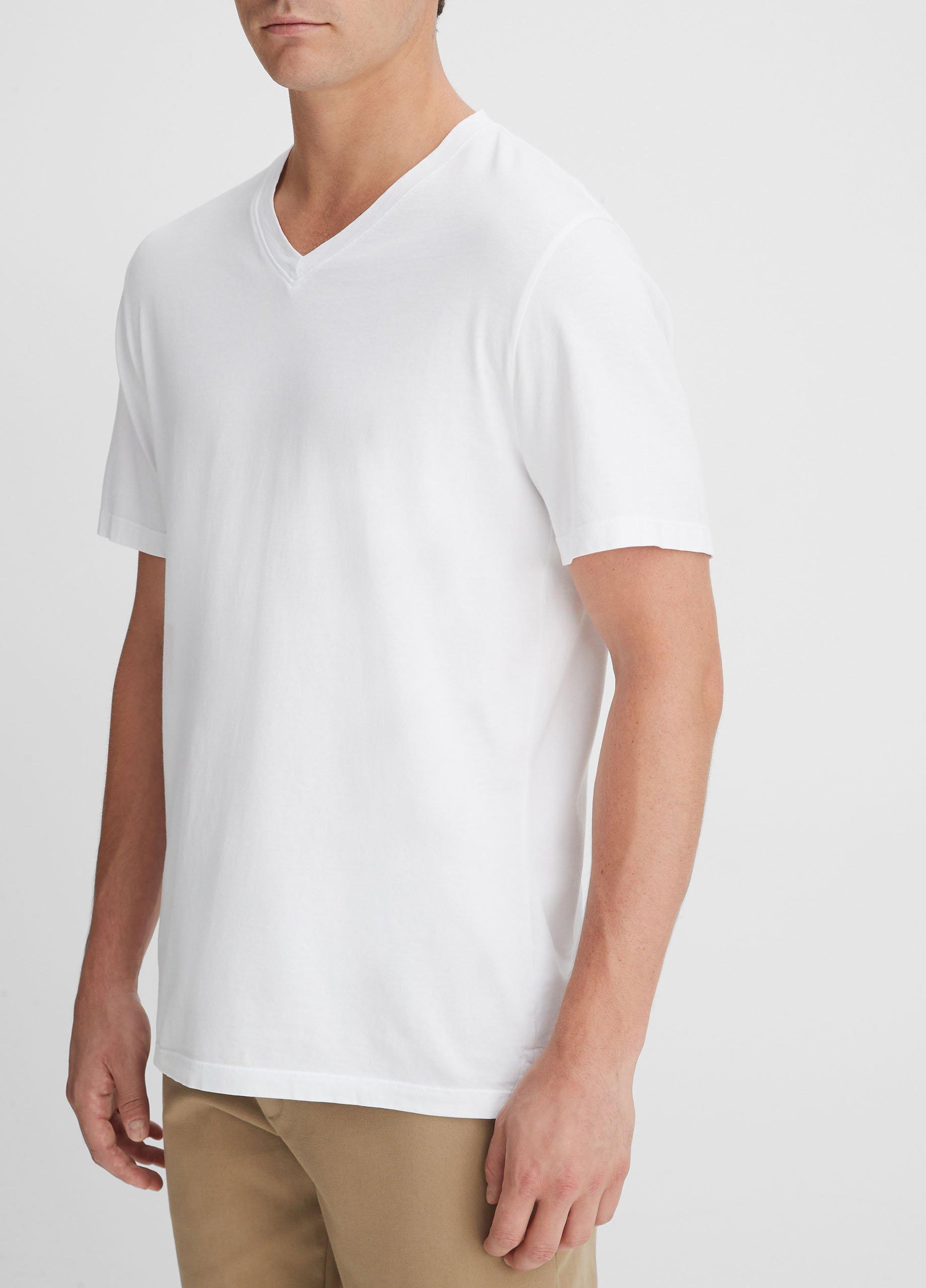 Garment Dye Short Sleeve V-Neck T-Shirt Product Image