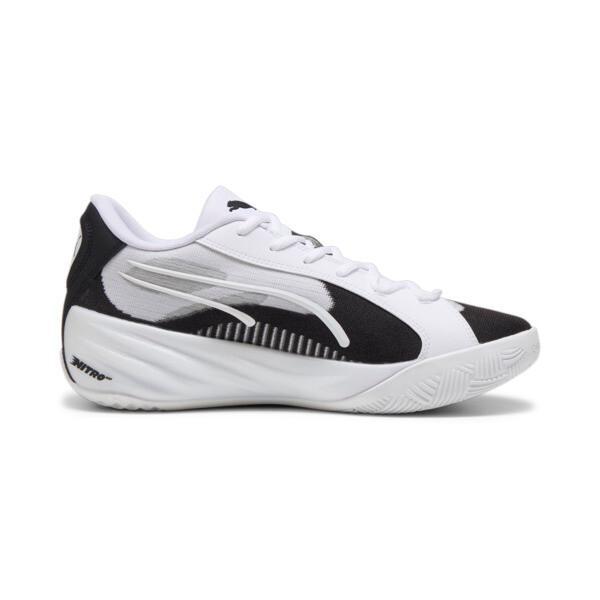 PUMA All-Pro NITRO™ Team Men's Basketball Shoes in White/Black Product Image