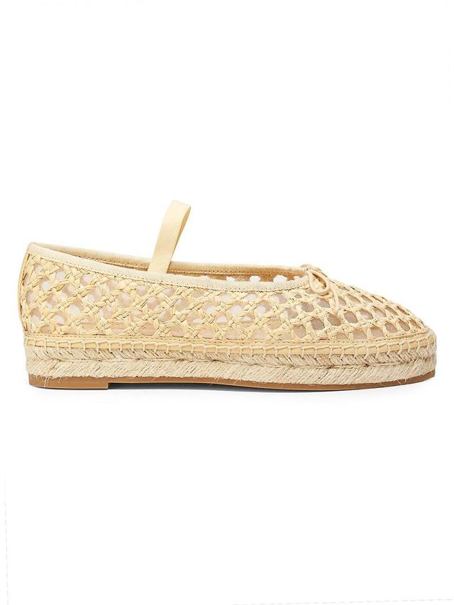 Loeffler Randall Womens Woven Mary Jane Espadrille Flats Product Image