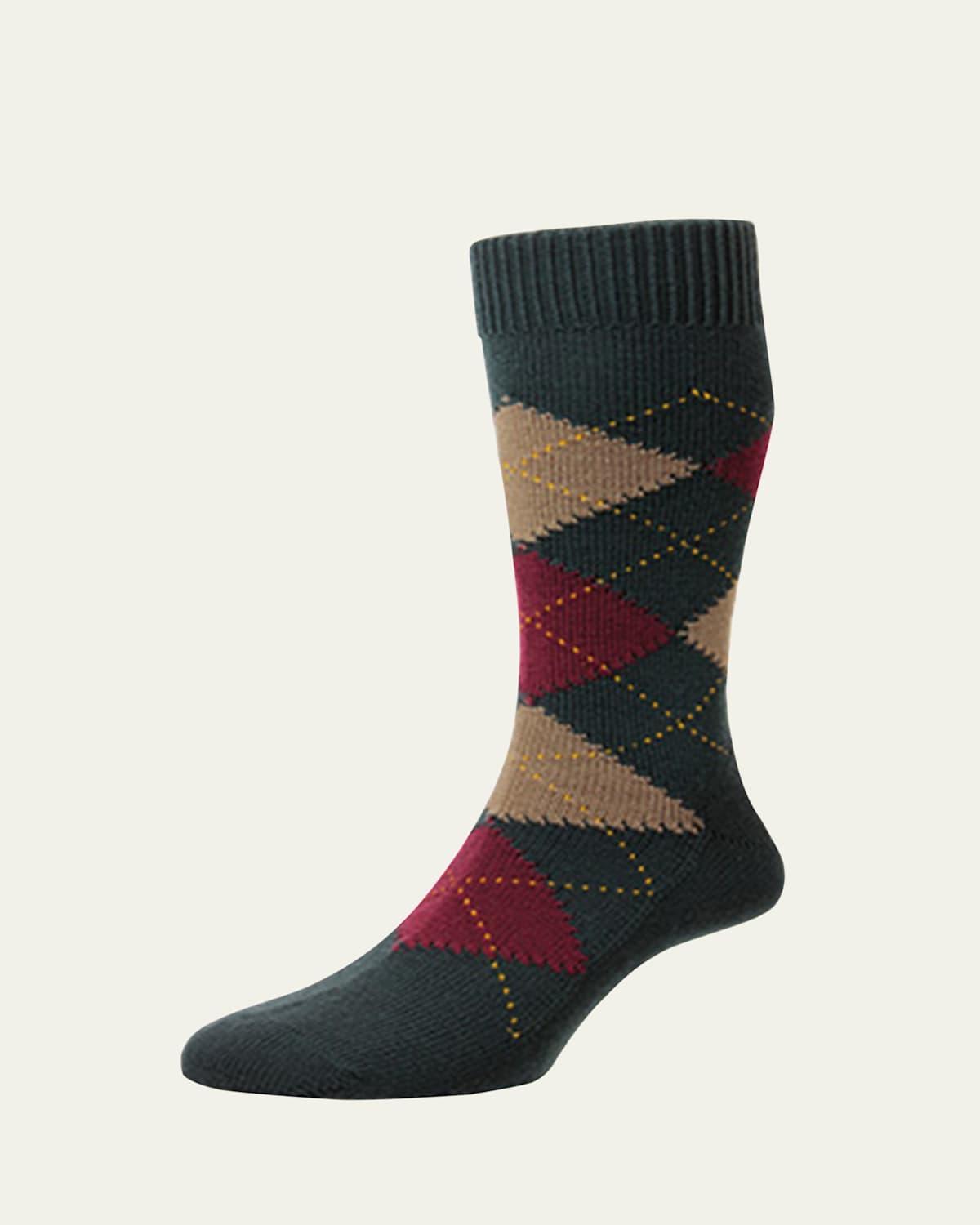 Mens Racton Argyle Crew Socks Product Image