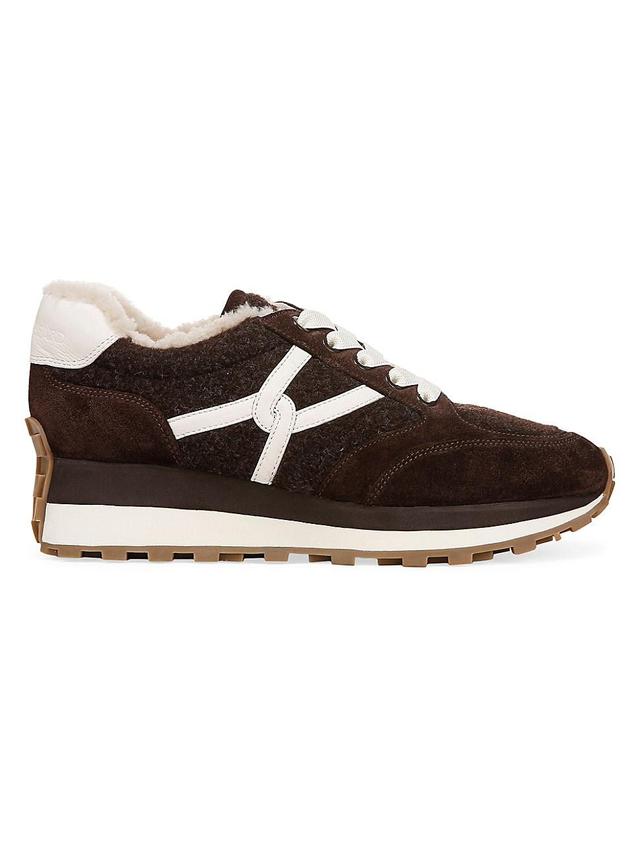 Womens Valentina-3 Shearling-Lined Sneakers Product Image