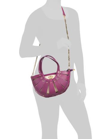 Cord Fan Studs Crossbody for Women | Leather Product Image