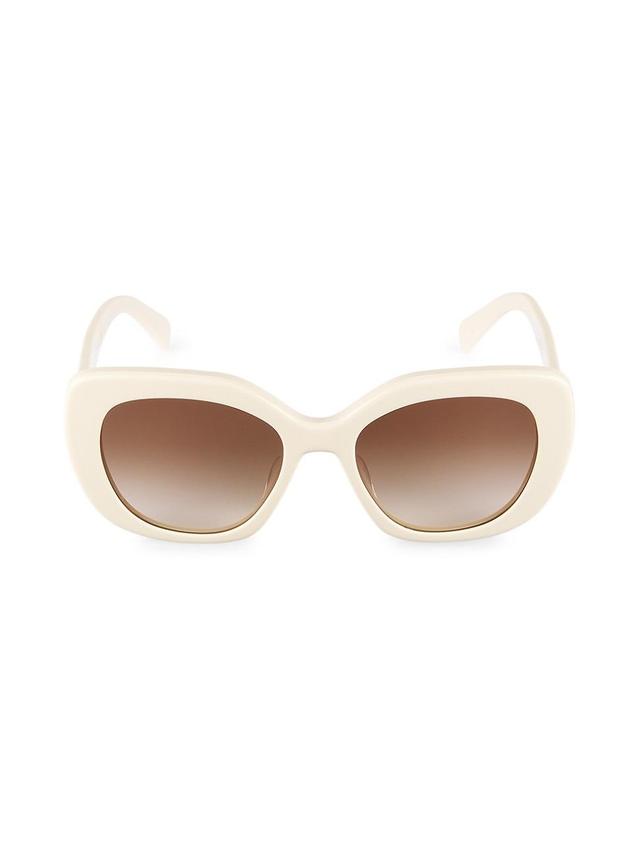 Womens 55MM Butterfly Round Sunglasses Product Image