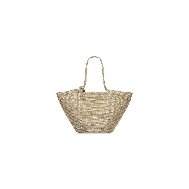 Women's Ibiza Large Basket in Beige Product Image