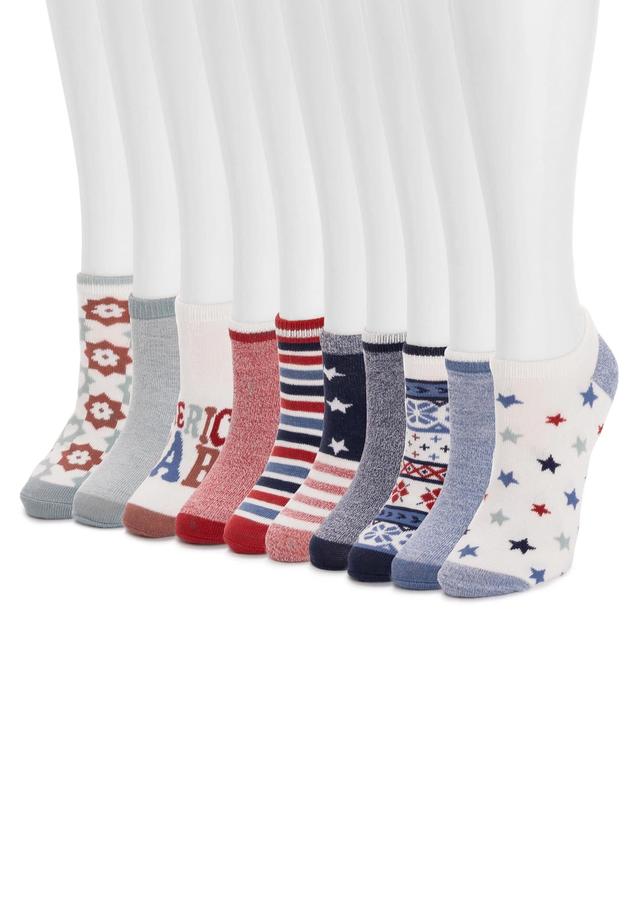 MUK LUKS Womens 10 Pack Low Cut Socks Product Image