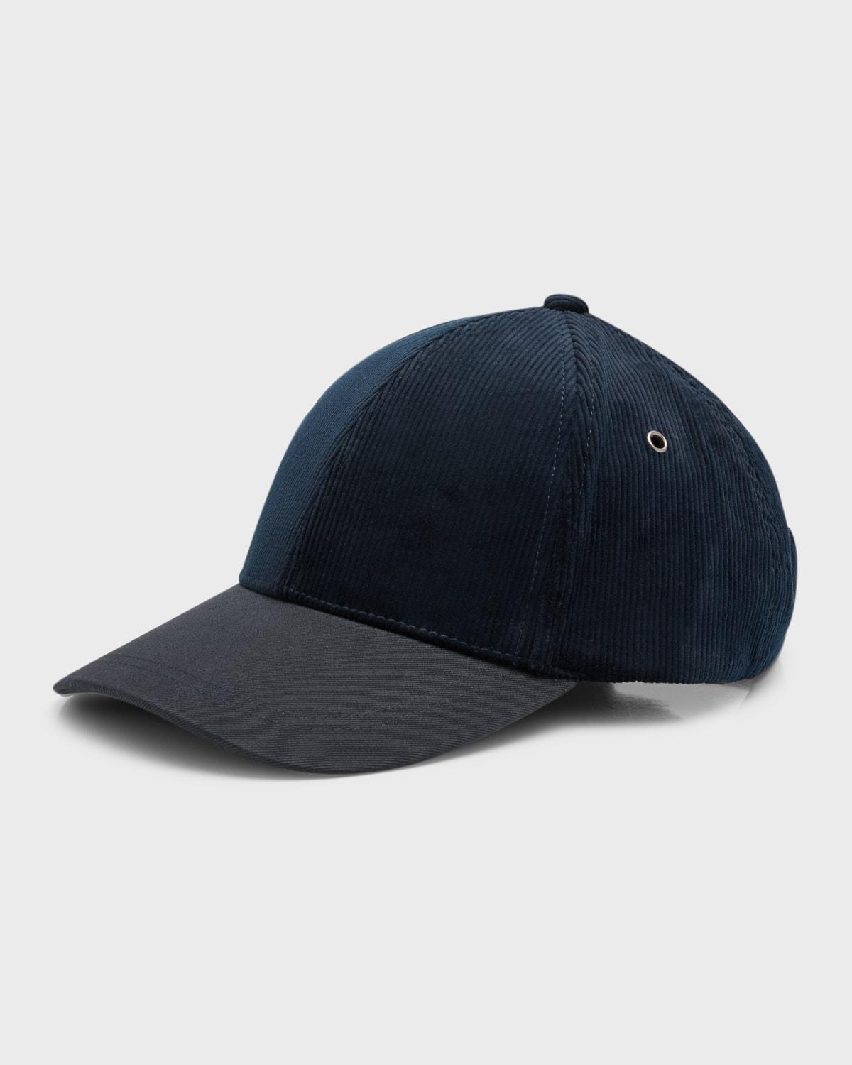 Mens Corduroy and Twill 6-Panel Baseball Cap Product Image