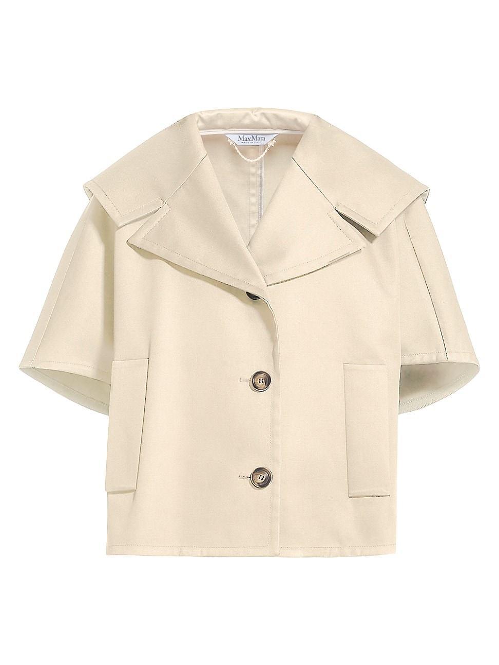 Max Mara - Canossa Cropped Jacket - Womens - Sand Product Image