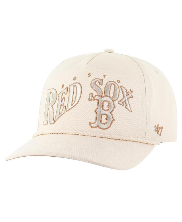 47 Brand Mens Cream Boston Red Sox Neutral Wave Rope Hitch Adjustable Hat Product Image