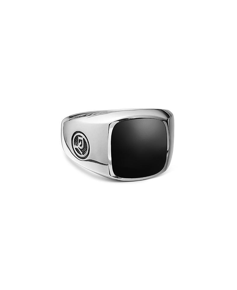 Mens Exotic Stone Signet Ring Product Image