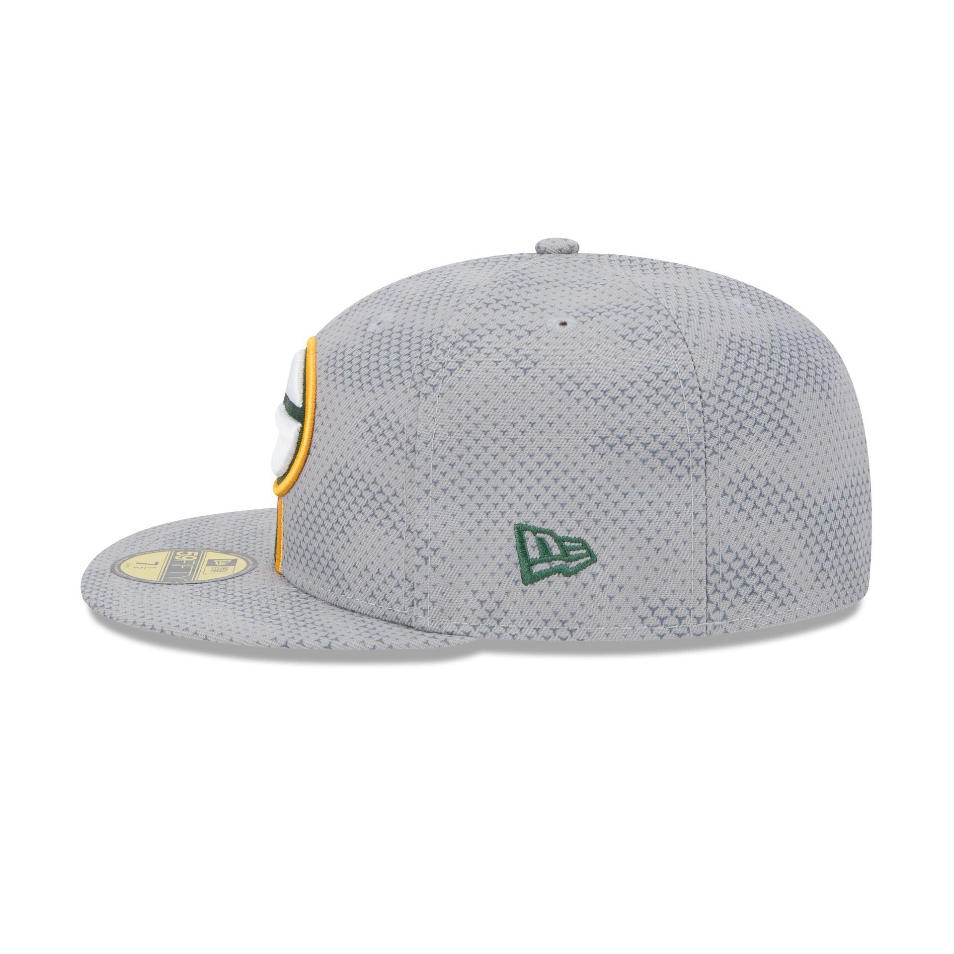 Green Bay Packers 2024 Sideline Gray 59FIFTY Fitted Hat Male Product Image