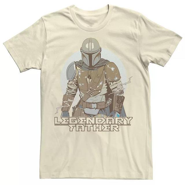 Mens Star Wars The Mandalorian Legendary Father Sketch Portrait Tee Product Image