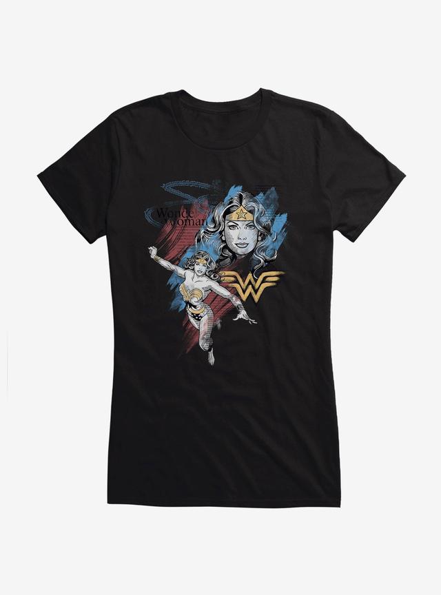 Wonder Woman Classic Shield Girls T-Shirt Product Image