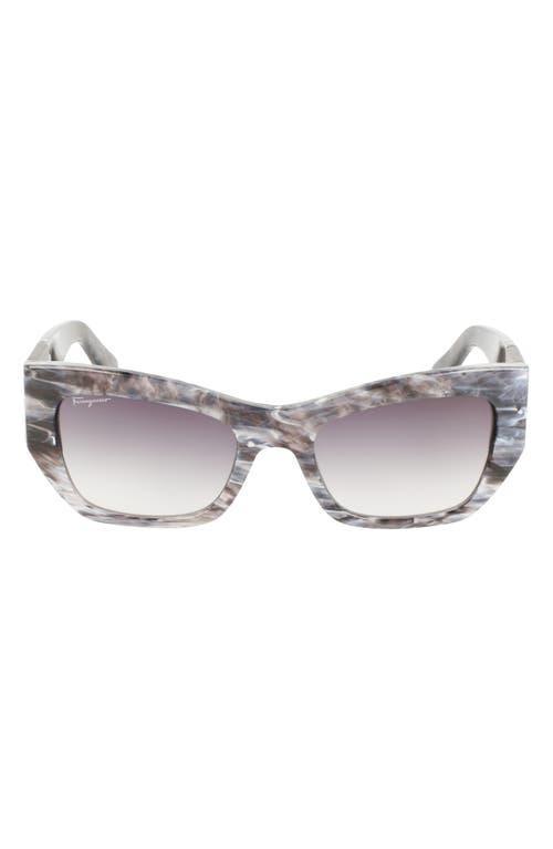 FERRAGAMO 54mm Modified Rectangular Sunglasses Product Image