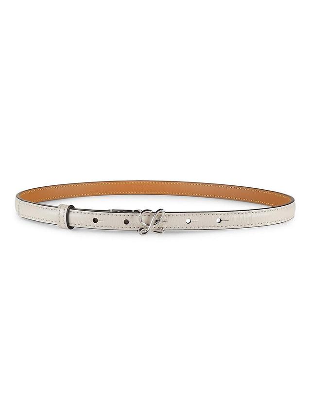 Womens L Buckle Leather Belt Product Image