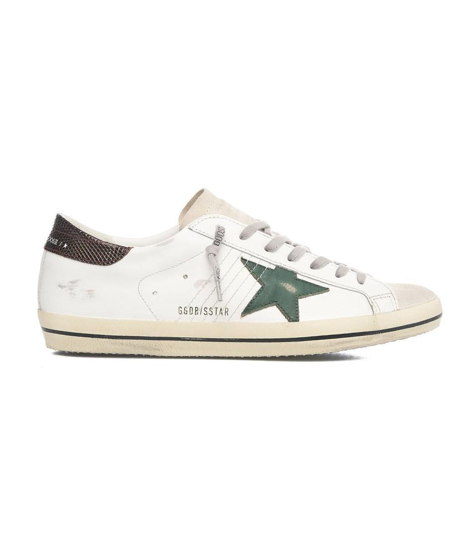 GOLDEN GOOSE Leather And Suede Sneakers In White Product Image