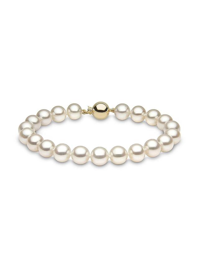 Womens 14K Gold & Freshwater Pearl Bracelet Product Image