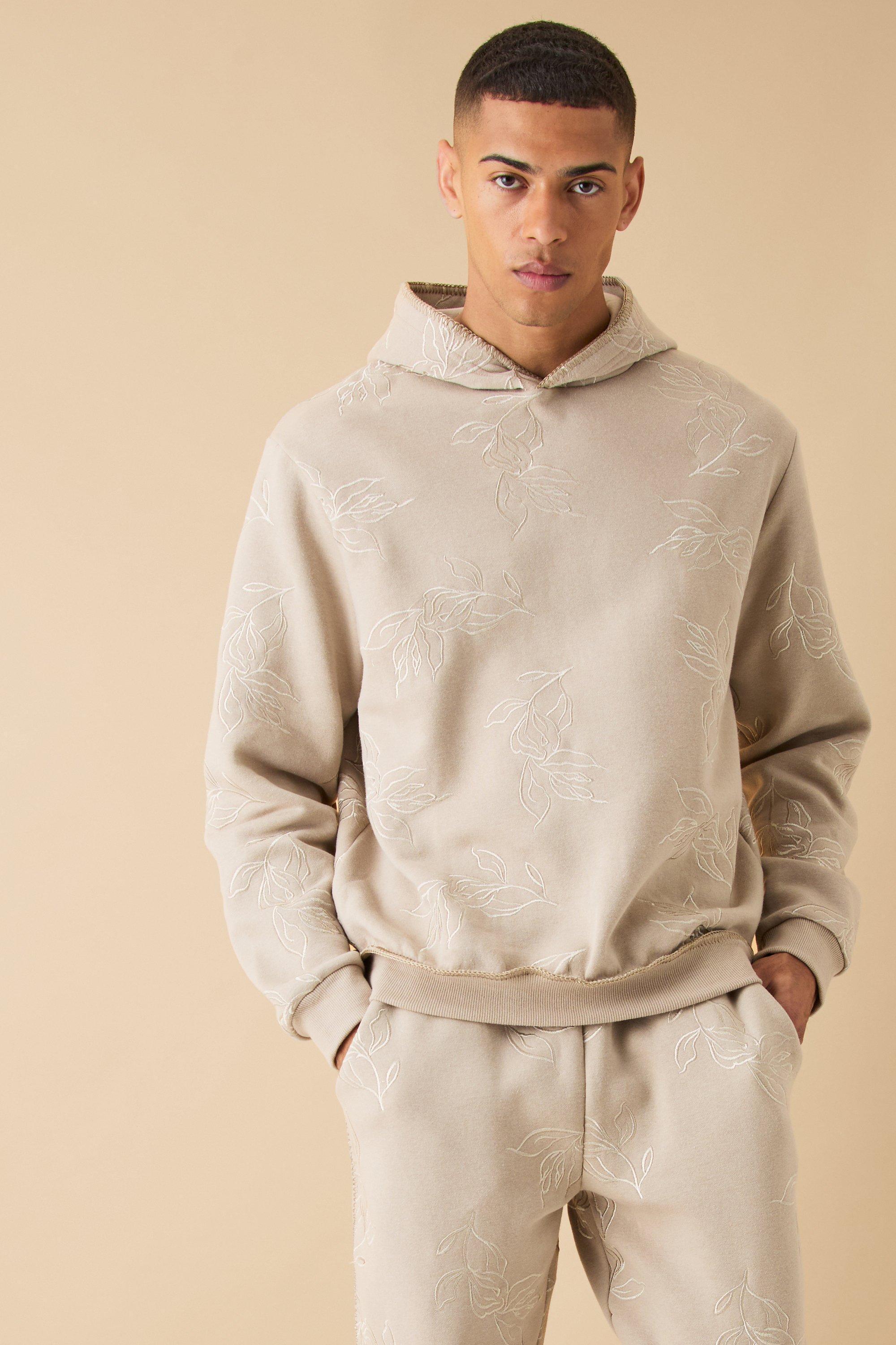 Regular Fit Embroidered Hoodie | boohooMAN USA Product Image