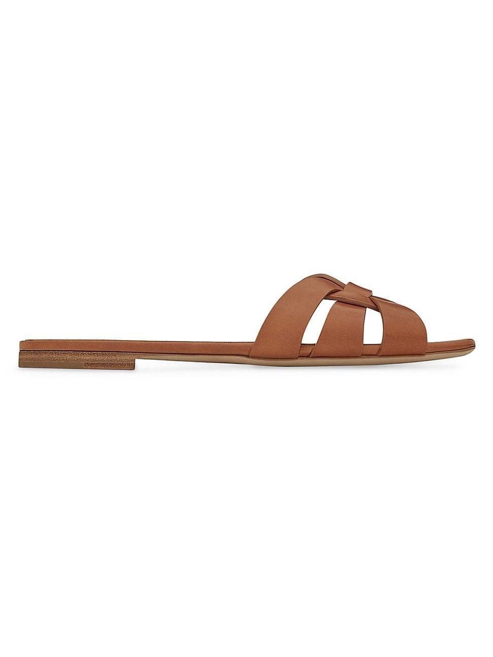 Womens Tribute Leather Slides Product Image