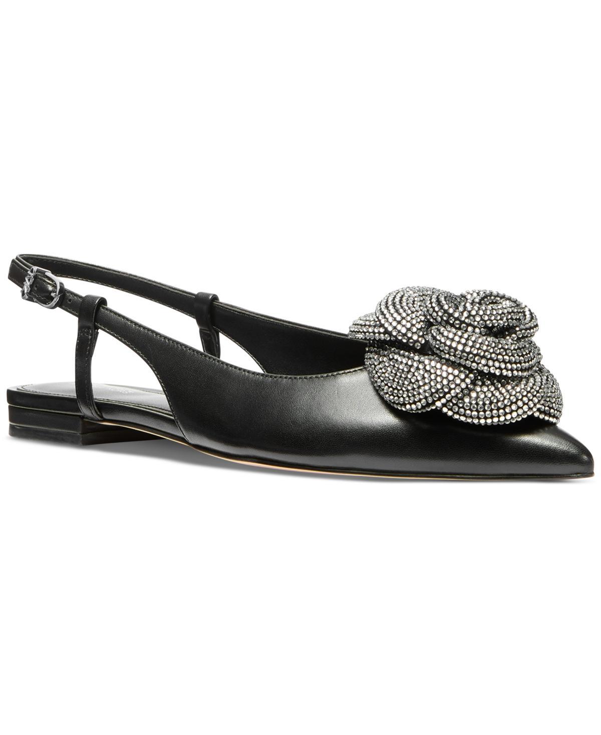 Michael Michael Kors Womens Elodie Rosette Slingback Flats Product Image