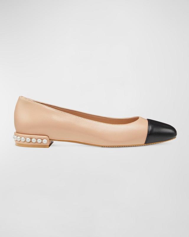 Stuart Weitzman Imitation Pearl Embellished Flat Product Image