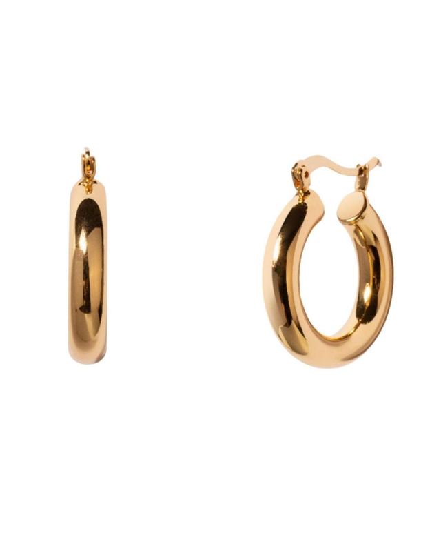 Womens Chunky Bear Hoop Earrings Product Image