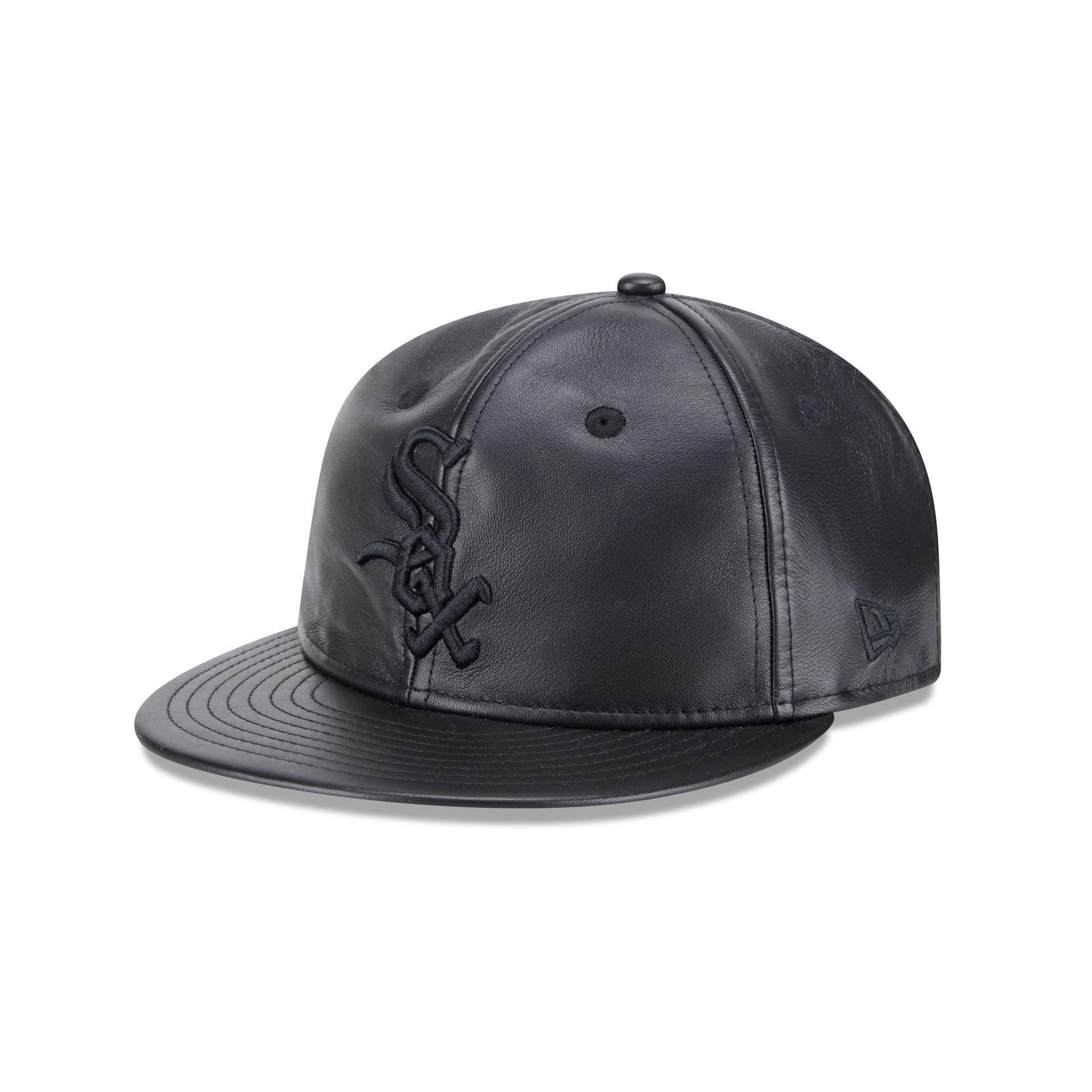 Chicago White Sox Genuine Leather Retro Crown 9FIFTY Strapback Hat Male Product Image