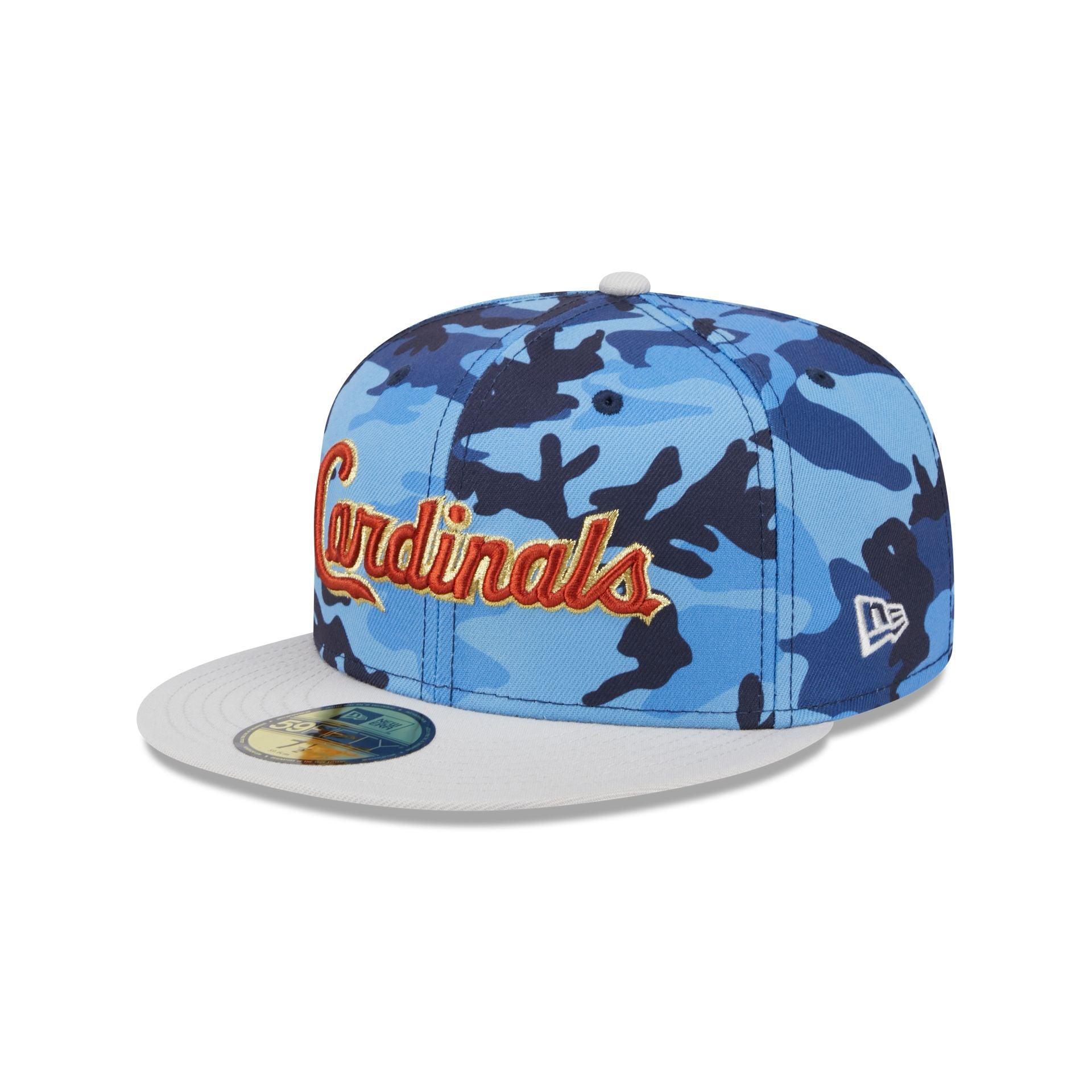 St. Louis Cardinals Blue Camo 59FIFTY Fitted Hat Male Product Image