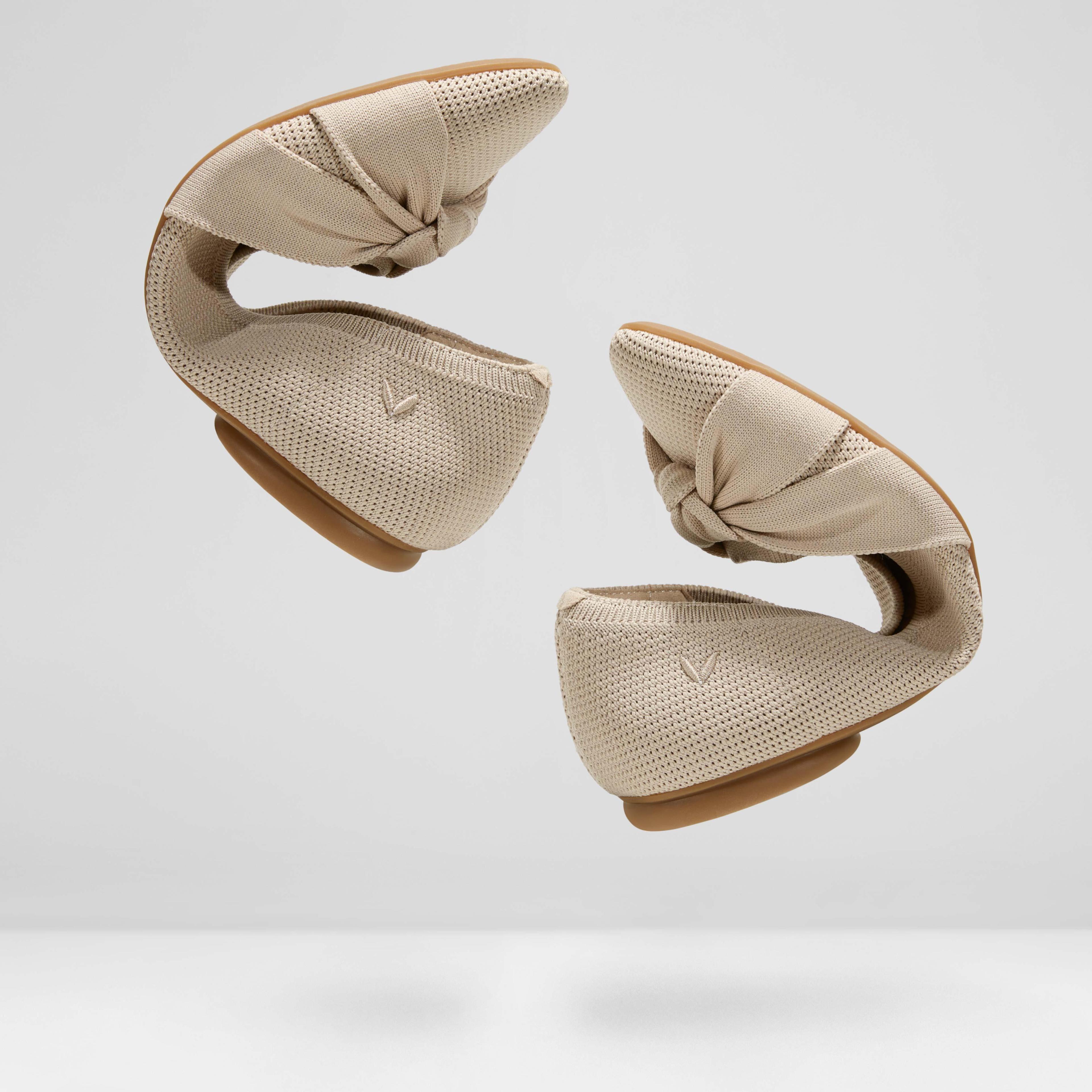 Almond-Toe Knotted Flats (Bibi) Product Image