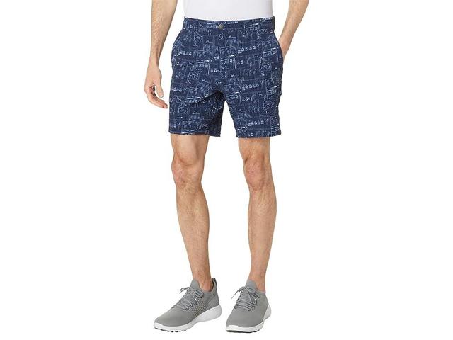 Original Penguin Golf Crossover Heritage Beach Club Seersucker Shorts Iris) Men's Clothing Product Image