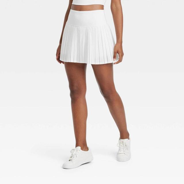 Womens High Rise Pleated Skort - JoyLab White XS Product Image