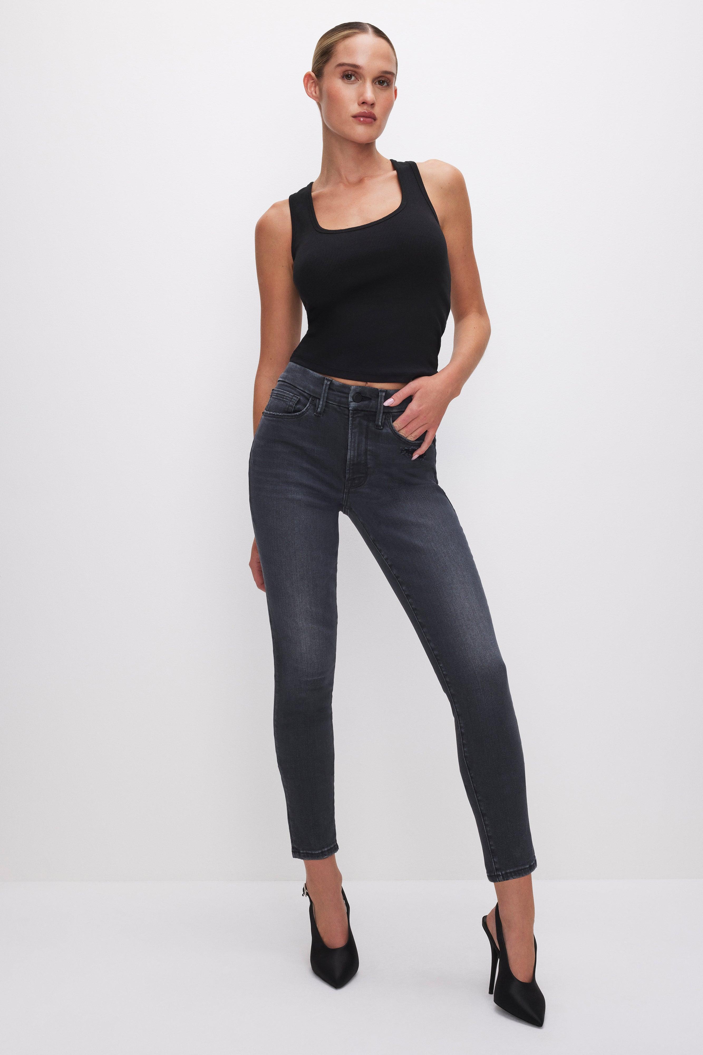 ALWAYS FITS GOOD LEGS SKINNY CROPPED JEANS | BLACK325 Product Image