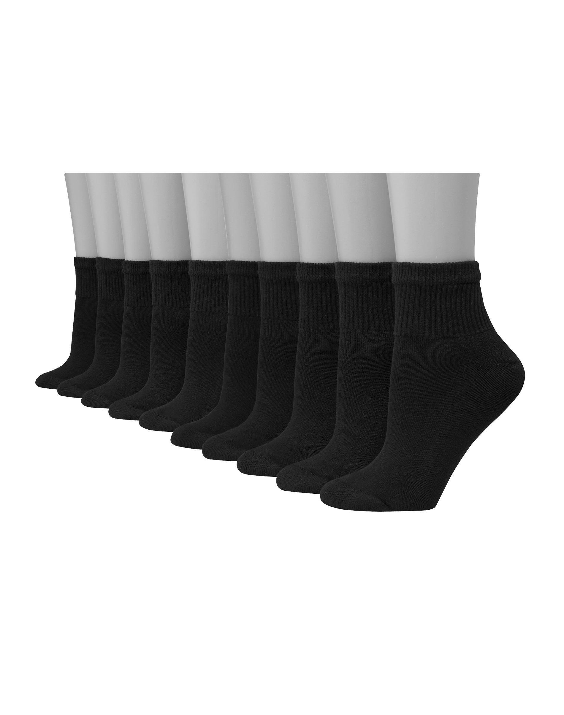 Hanes Womens Cushioned 10pk Ankle Socks 5-9 Product Image