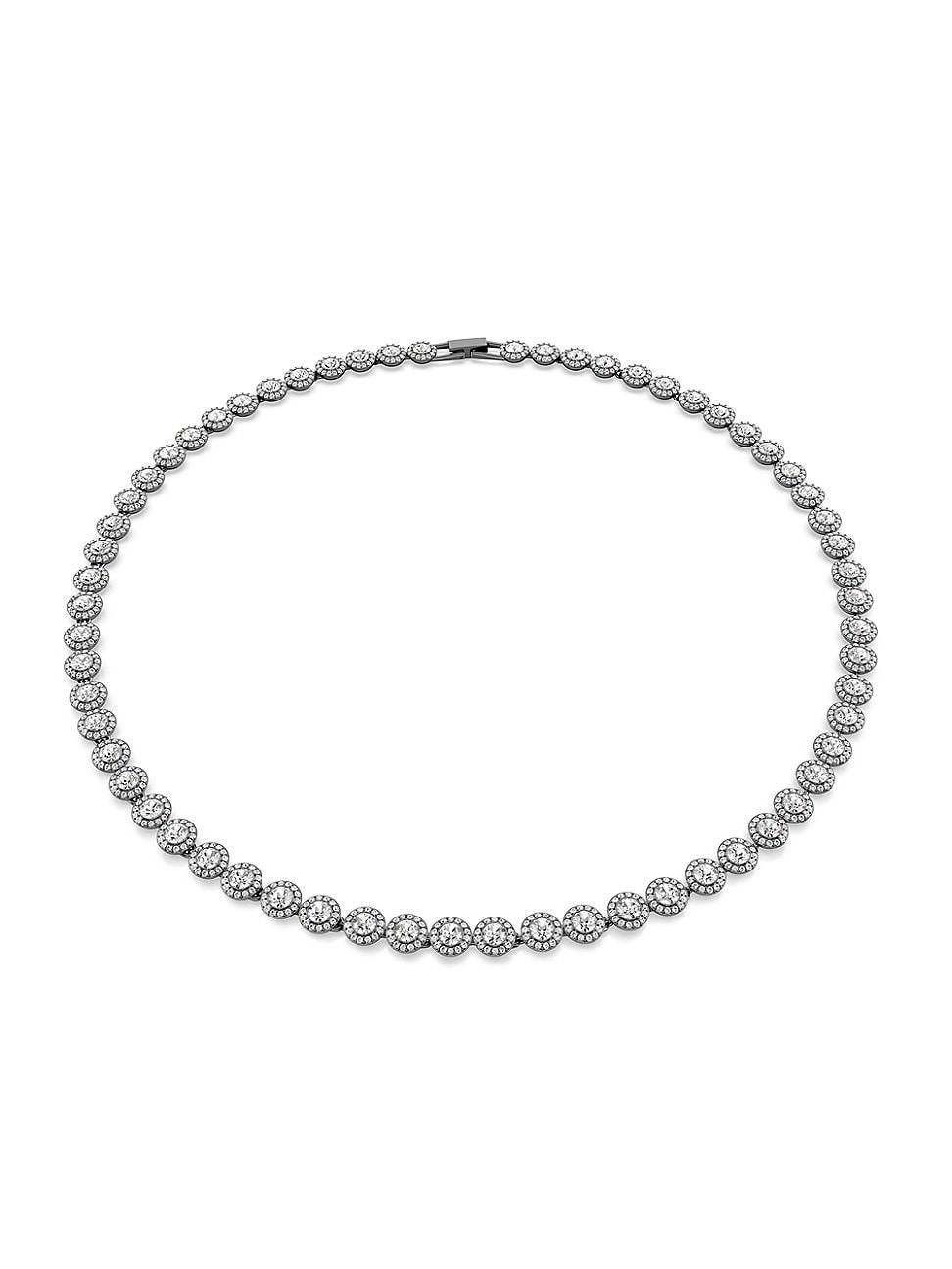 Womens Una Ruthenium-Plated & Crystal Necklace Product Image